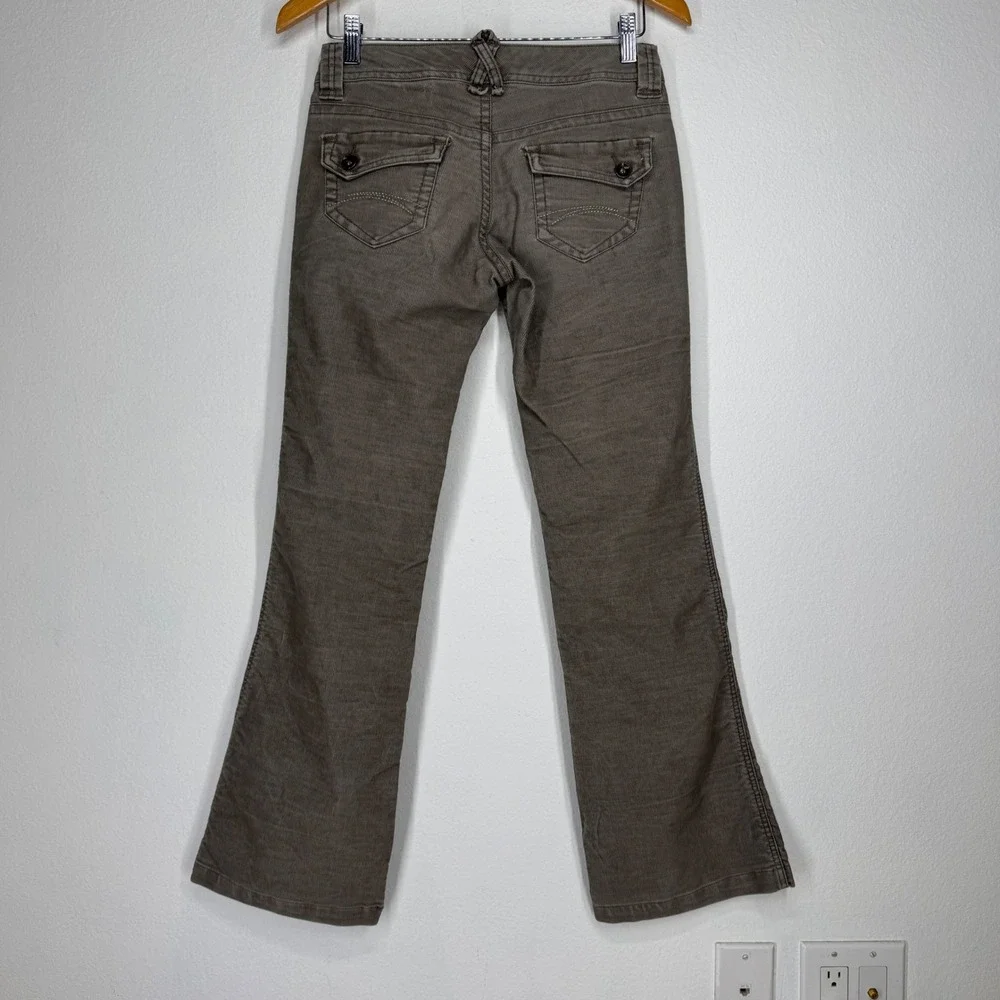 Unionbay Vintage Womens Y2K Corduroy Bootcut Low Rise Stretch Pants Size 1 Indie